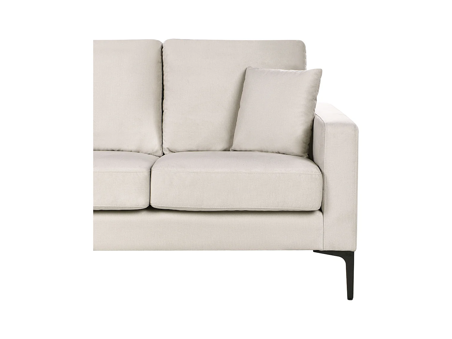 Sofá GAVLE Tela Beige claro 3 plazas