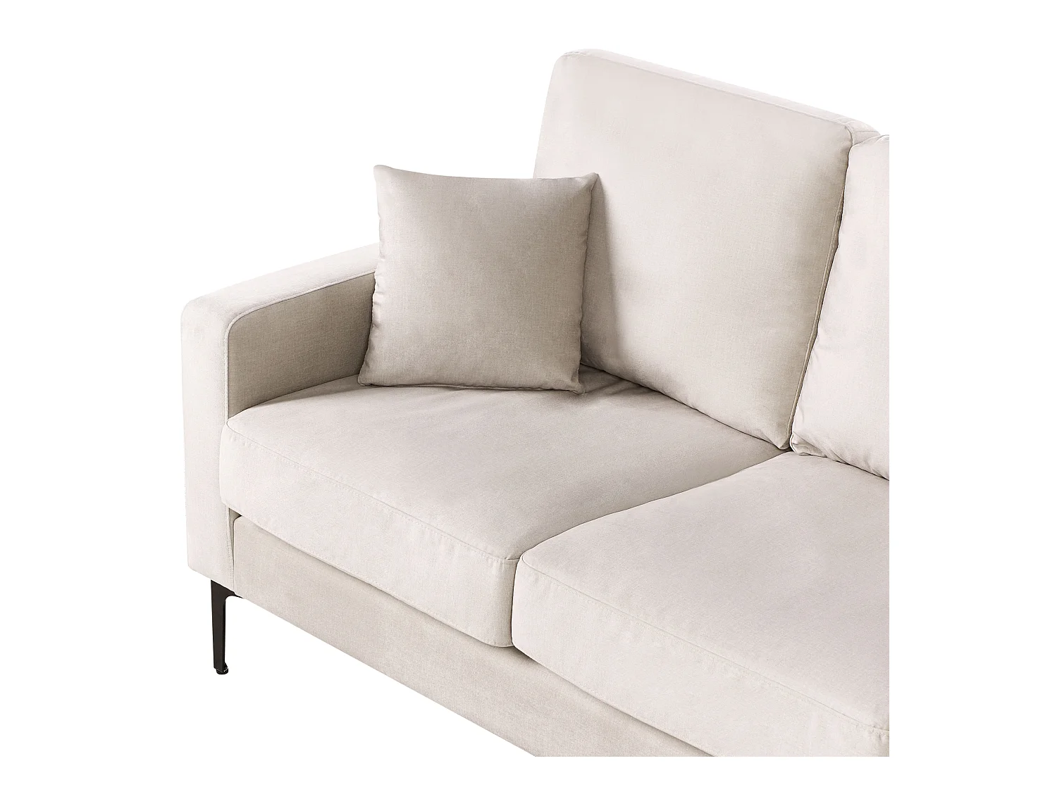 Sofá GAVLE Tela Beige claro 3 plazas