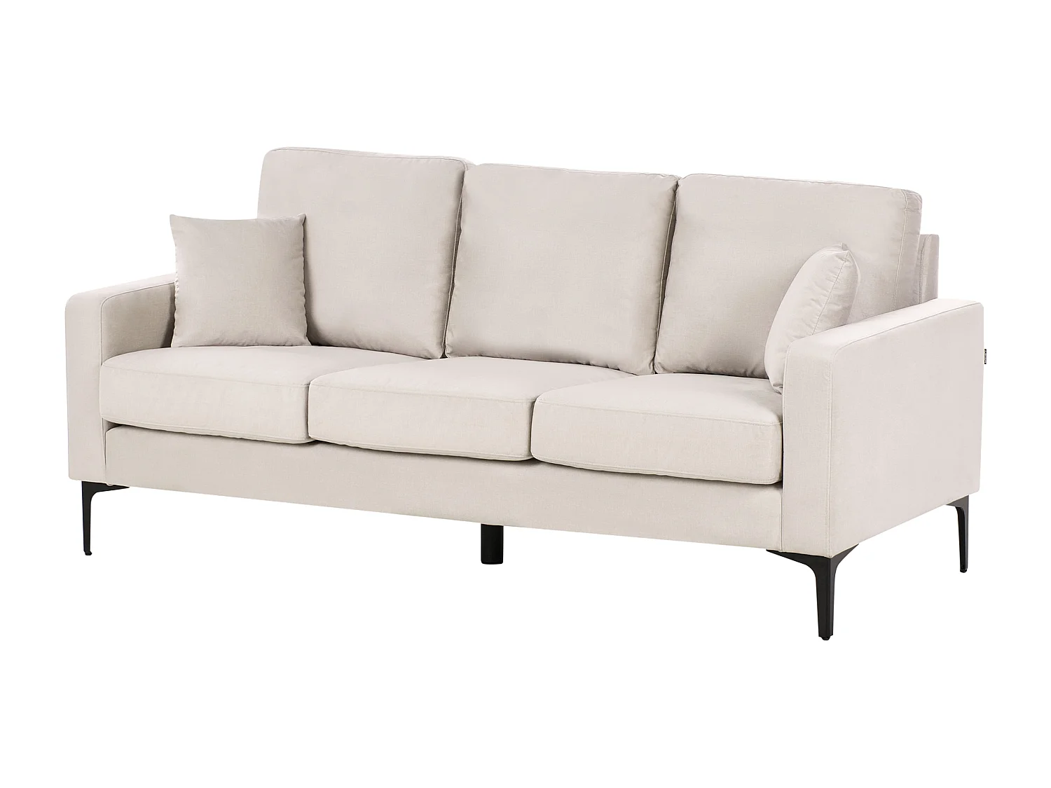 Sofa GAVLE Stoff Hellbeige 3-Sitzer
