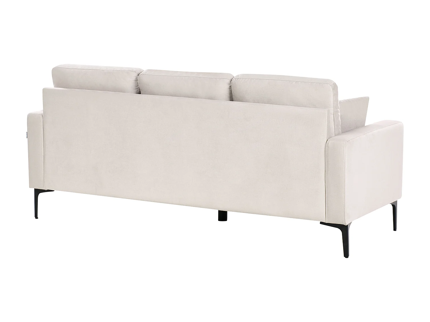Sofa GAVLE Stoff Hellbeige 3-Sitzer