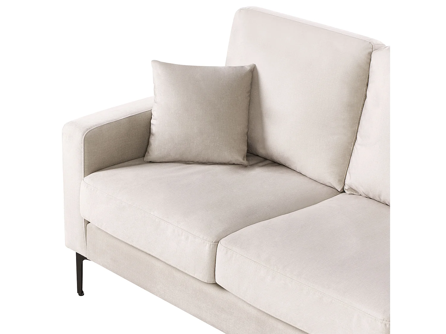 Sofa GAVLE Stoff Hellbeige 3-Sitzer