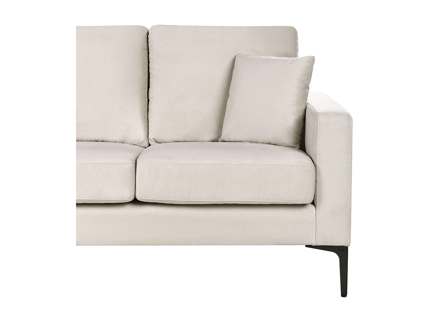 Sofá GAVLE Tela Beige claro 3 plazas