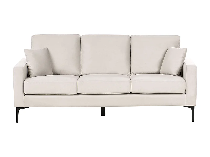 Divano GAVLE Tessuto Beige chiaro 3 posti
