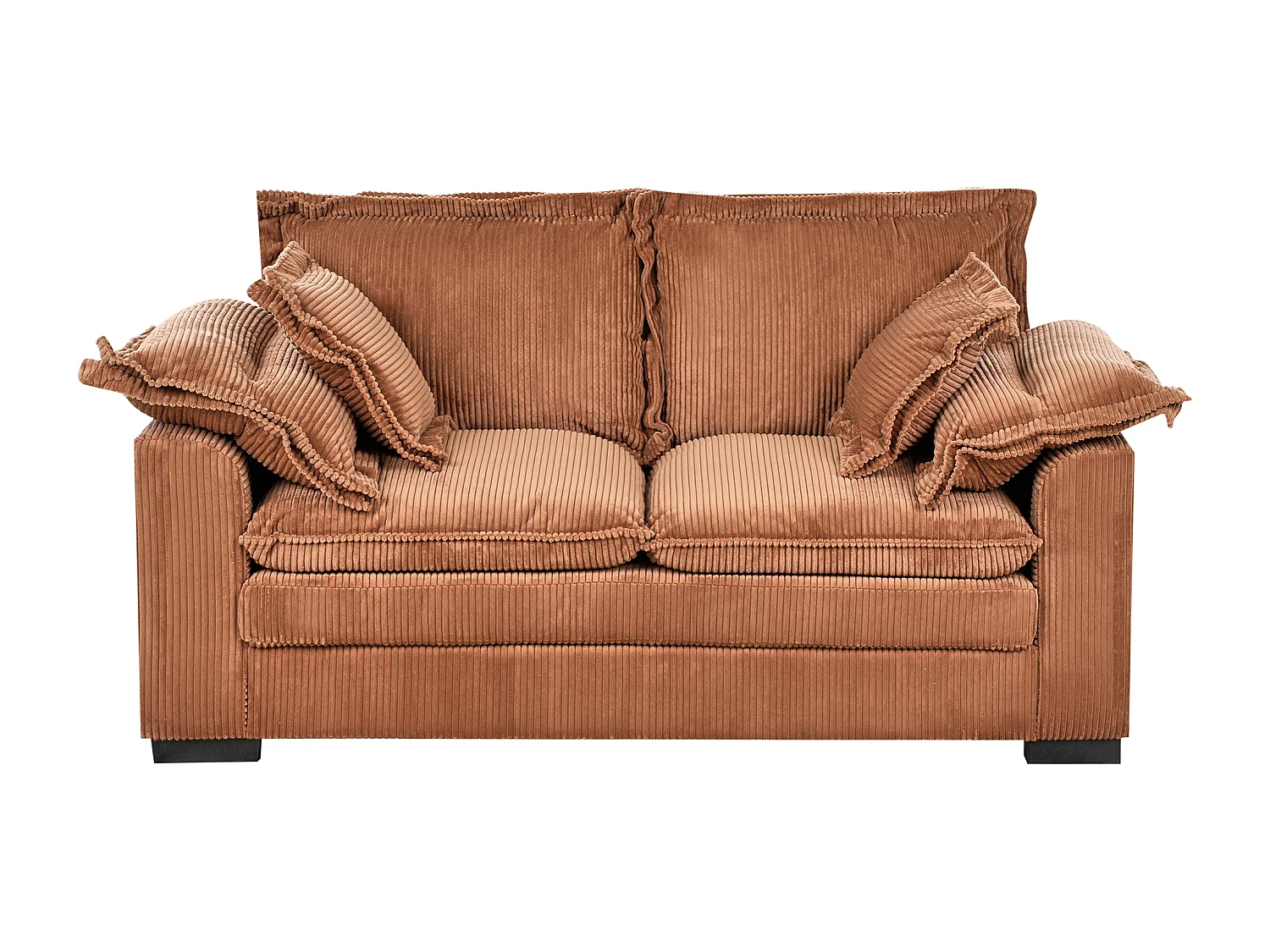 Sofá TIRRO Bombazine Castanho 2 lugares