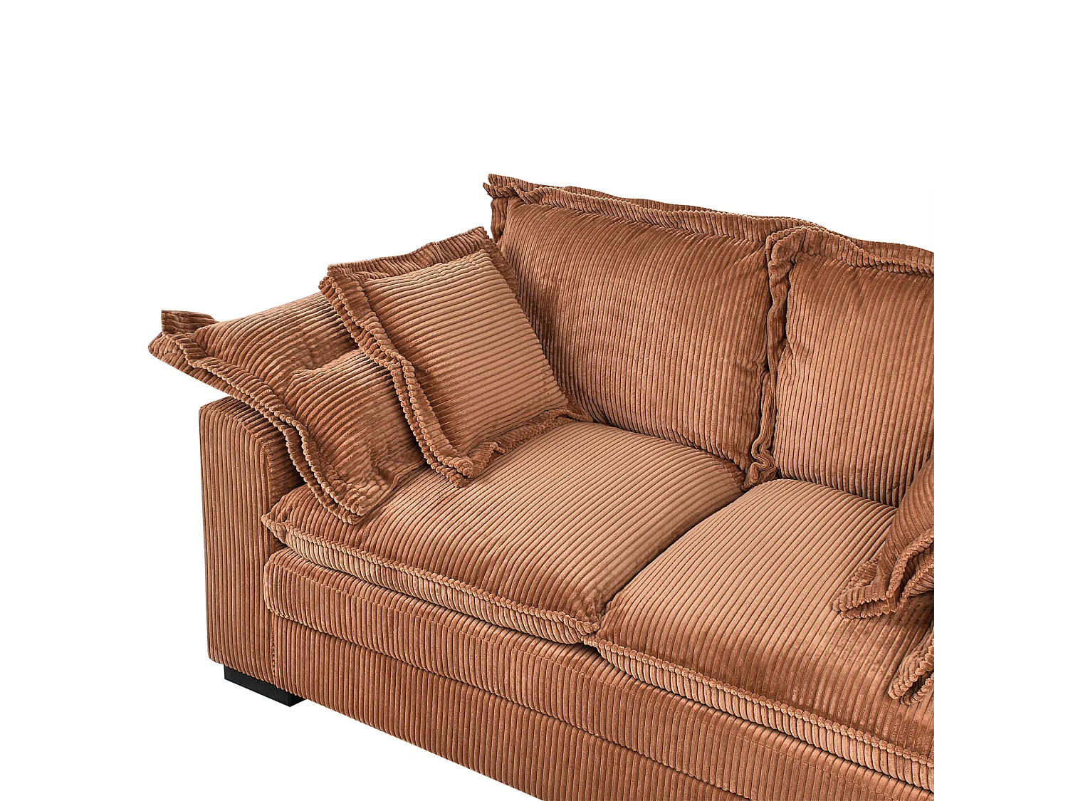 Sofá TIRRO Bombazine Castanho 2 lugares