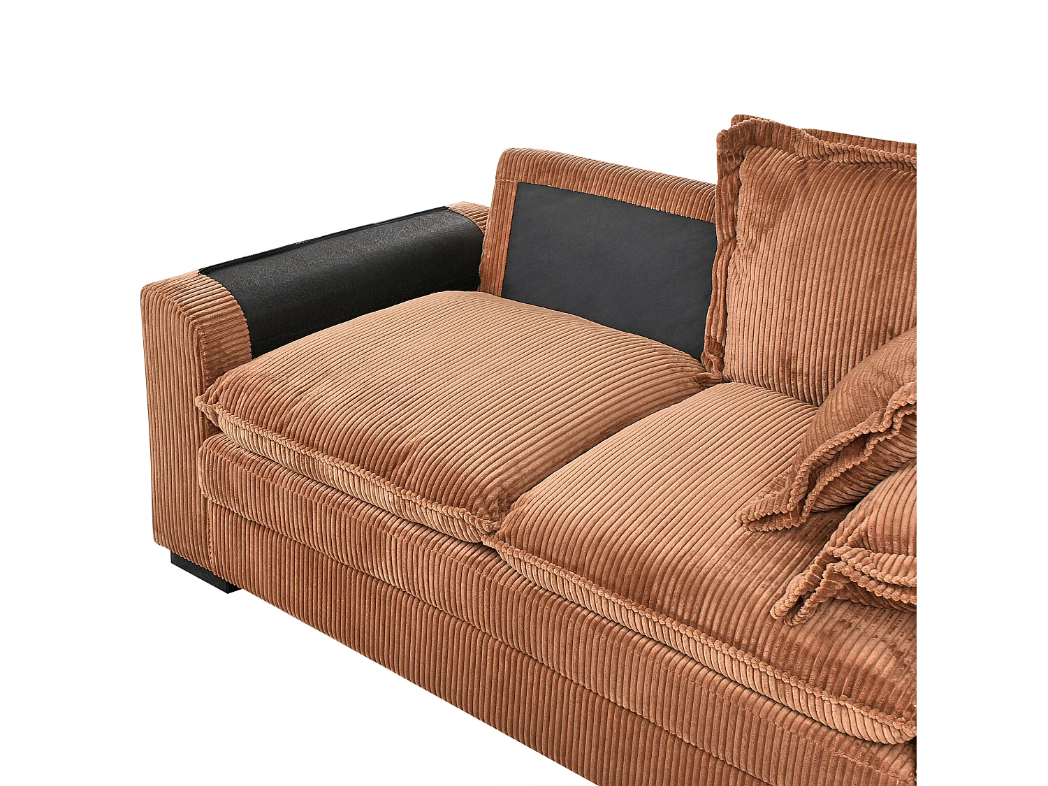 Sofá TIRRO Bombazine Castanho 2 lugares