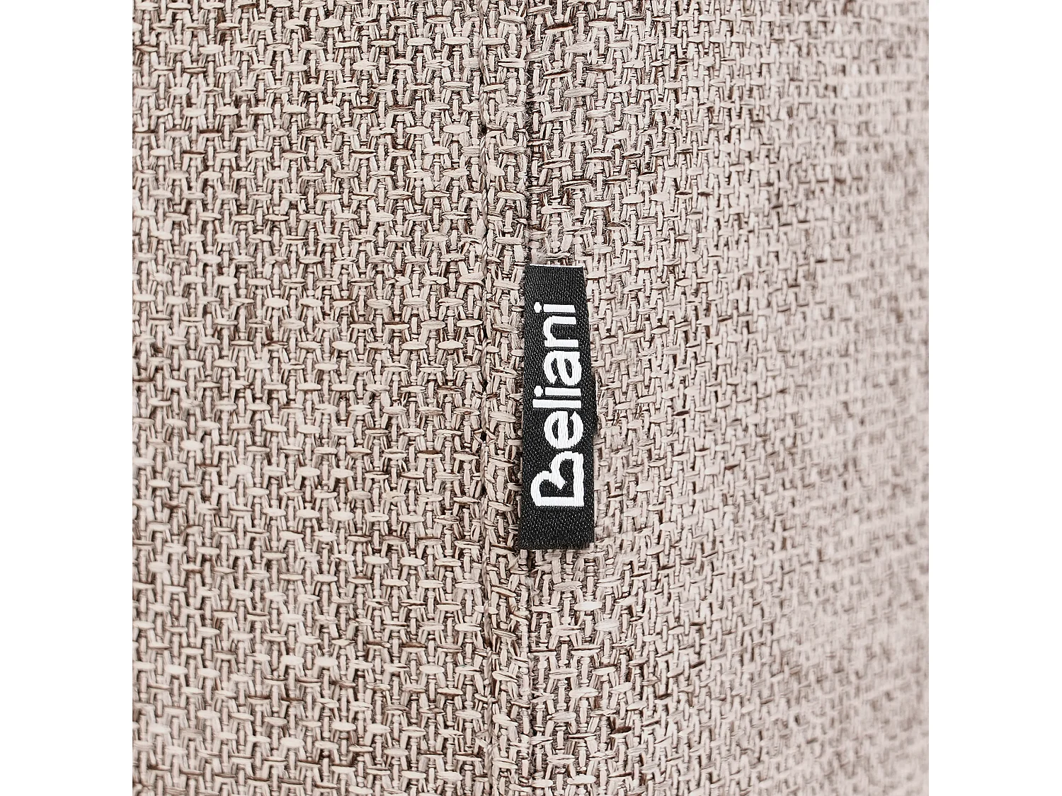 Sofa Stoff hell braun 2-Sitzer gepolstert schwarze Beine Vorgod