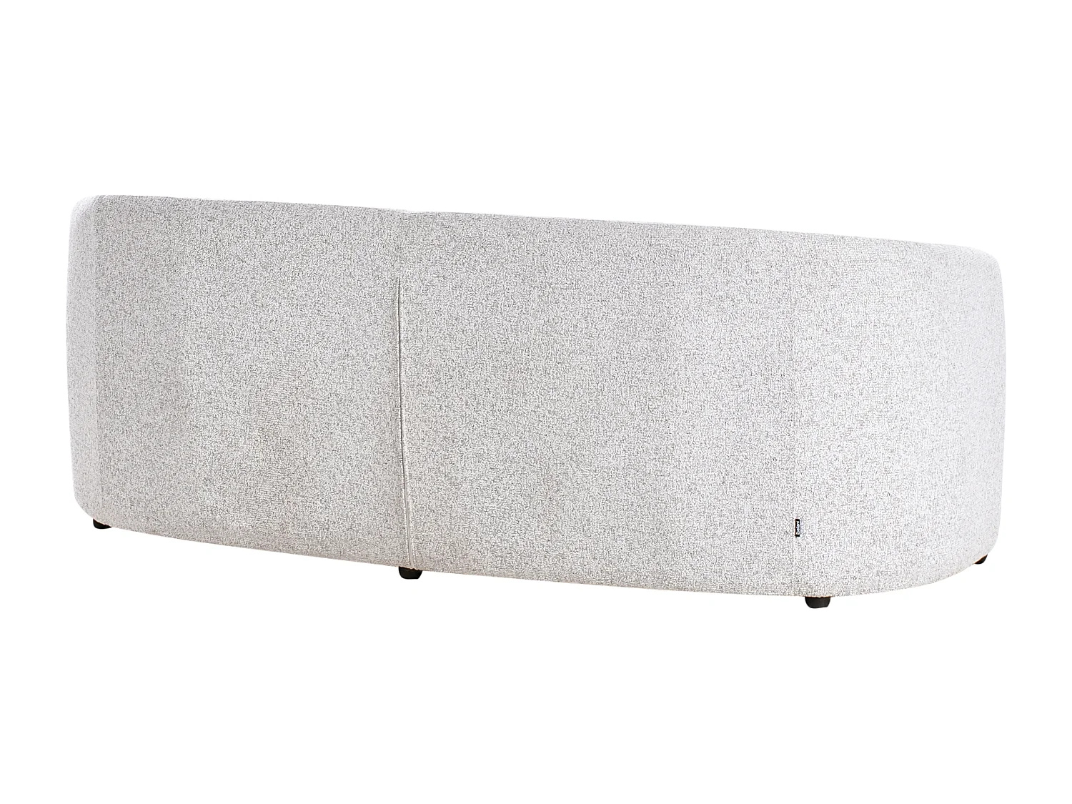 Sofa Stoff grau 3-Sitzer gebogene Form modernes Design zwei Stoffe Roset