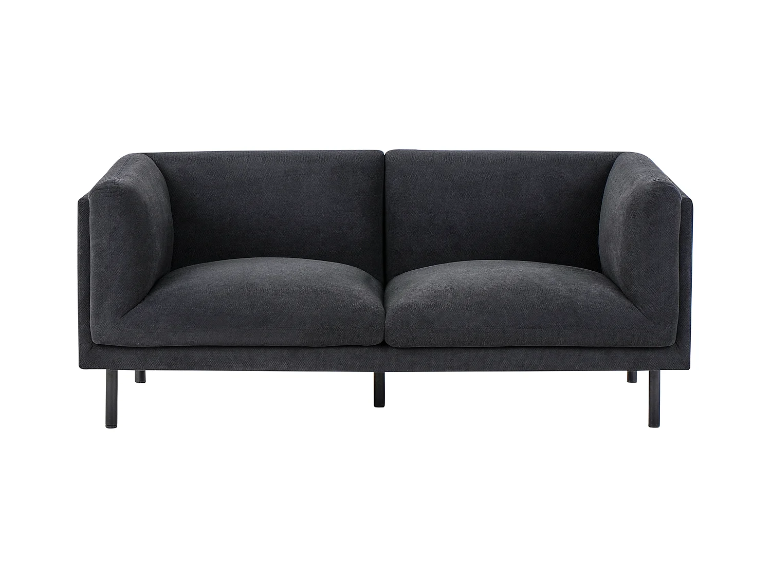 Bank VORGOD Stof Zwart 2-zitter