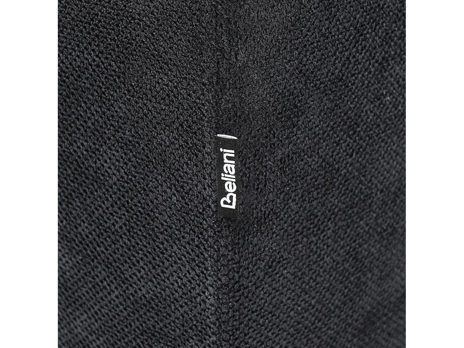 Sofa Stoff schwarz 2-Sitzer gepolstert schwarze Beine Vorgod