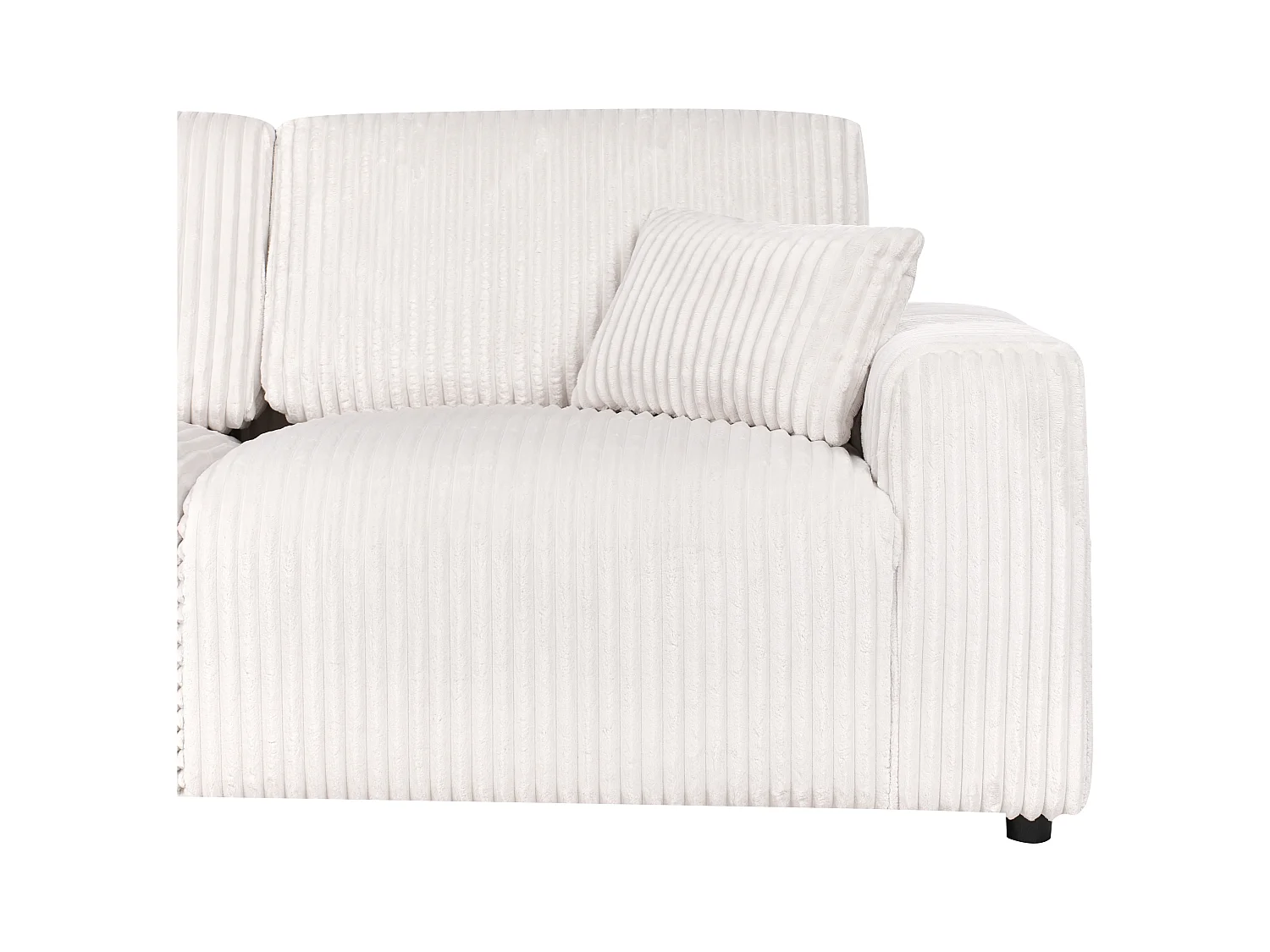 3 places SANDORA Velours côtelé Blanc cassé