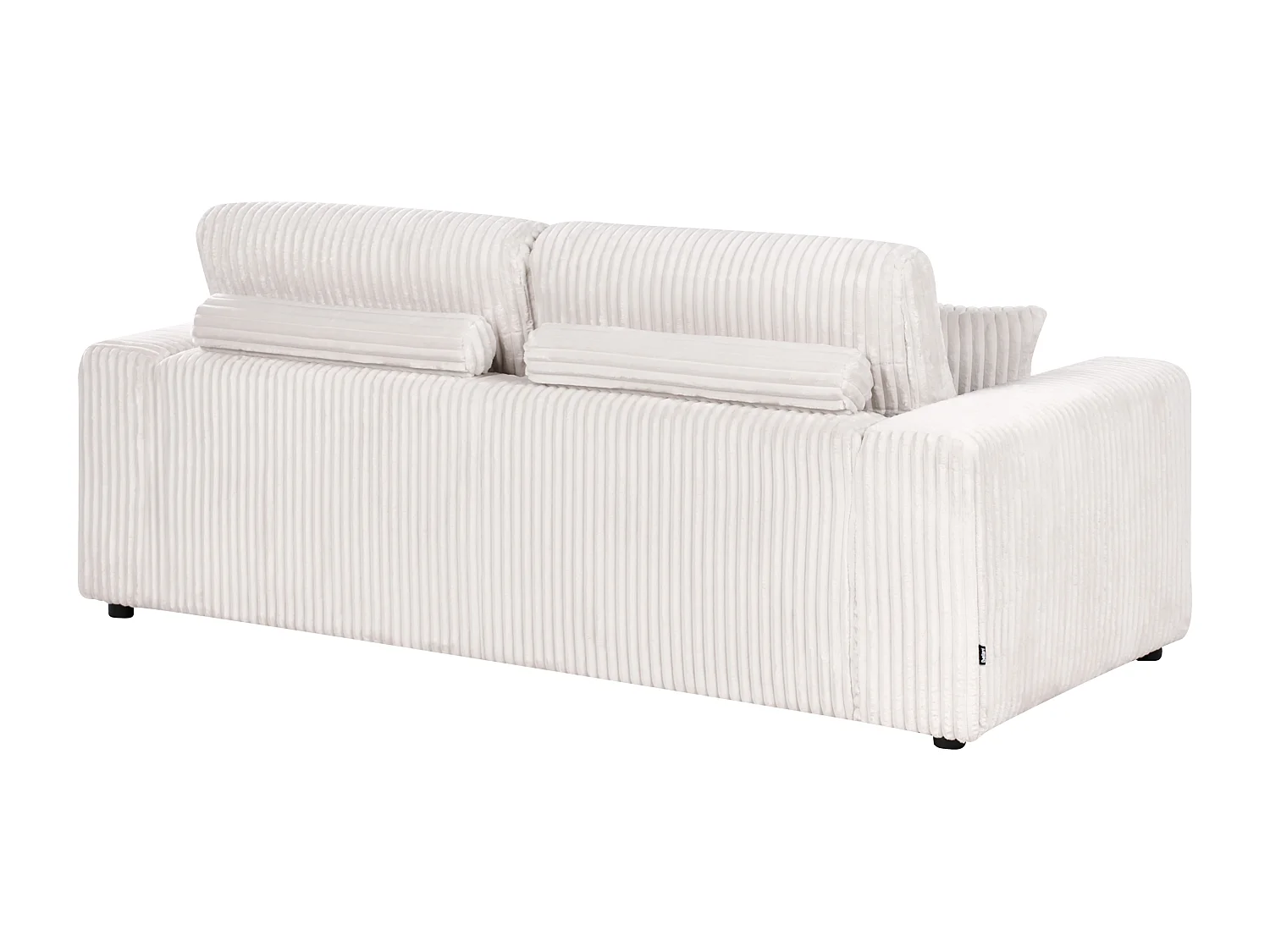 3 places SANDORA Velours côtelé Blanc cassé