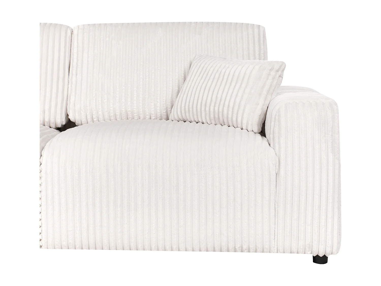 3 places SANDORA Velours côtelé Blanc cassé