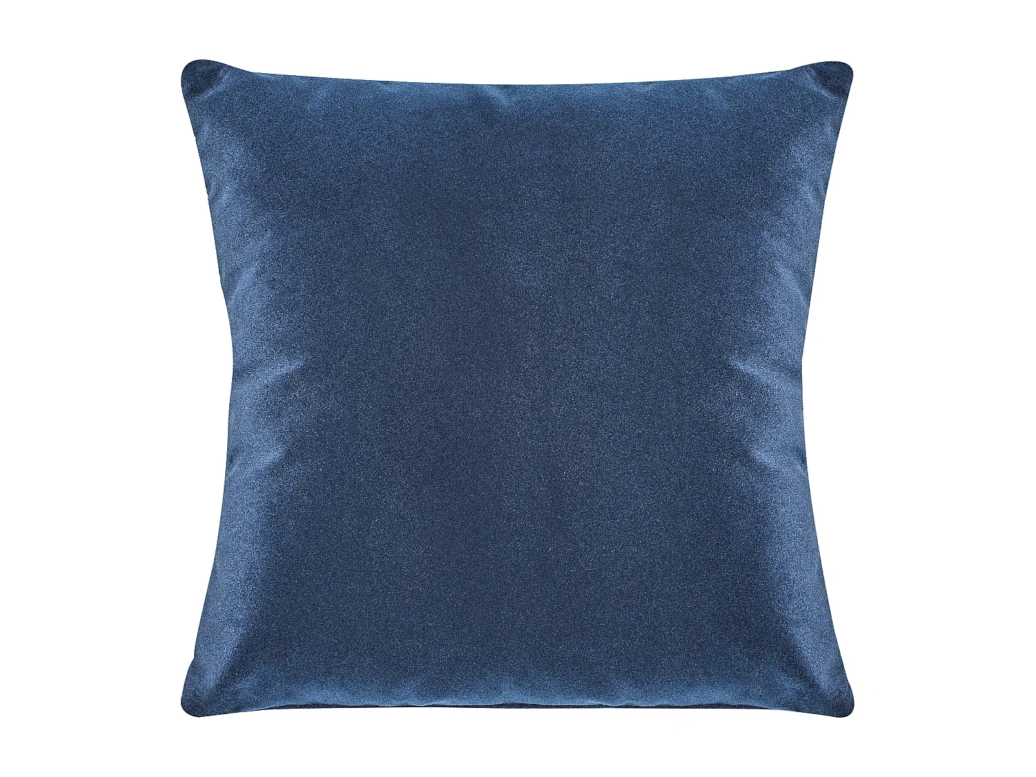 Sofa Samt dunkel blau für 3 Personen mit Kissen gepolstert Luvos