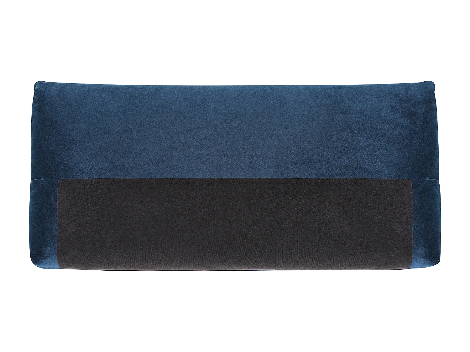 Sofa Samt dunkel blau für 3 Personen mit Kissen gepolstert Luvos