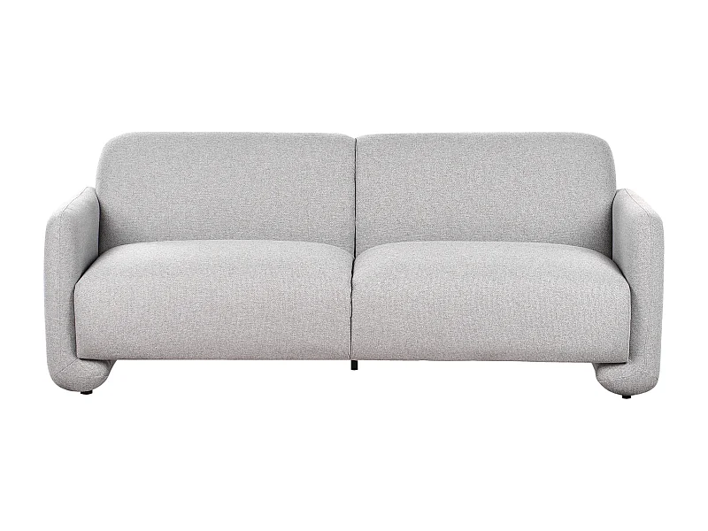 Sofa SALAND Stoff Grau 3-Sitzer