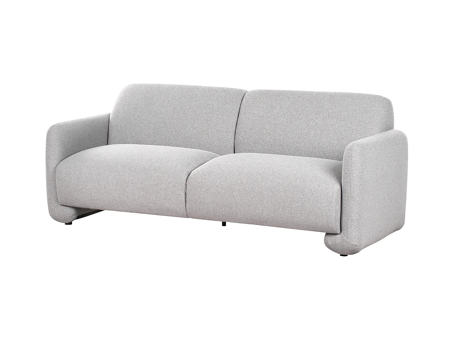 Sofá SALAND Tela Gris 3 plazas