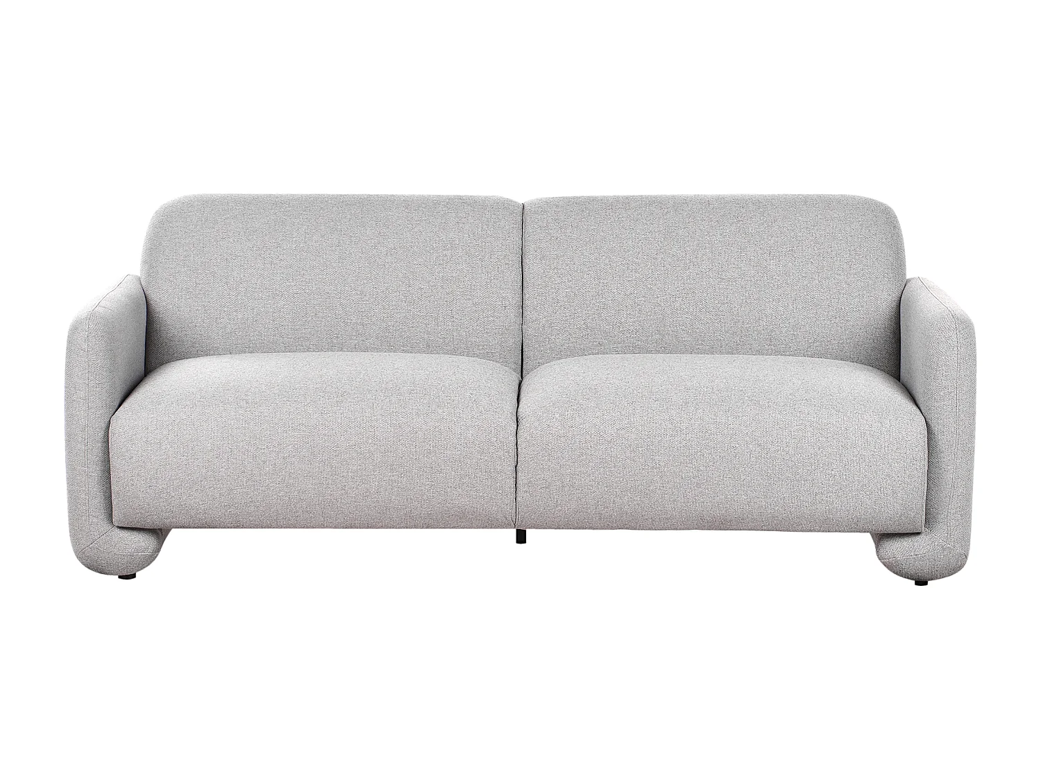 Sofa SALAND Stoff Grau 3-Sitzer