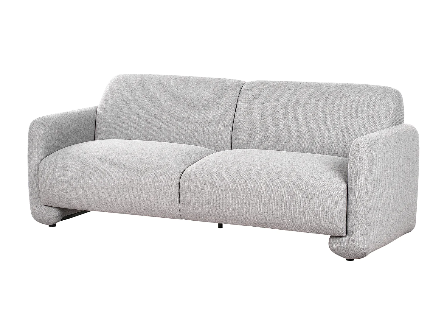 Sofa SALAND Stoff Grau 3-Sitzer