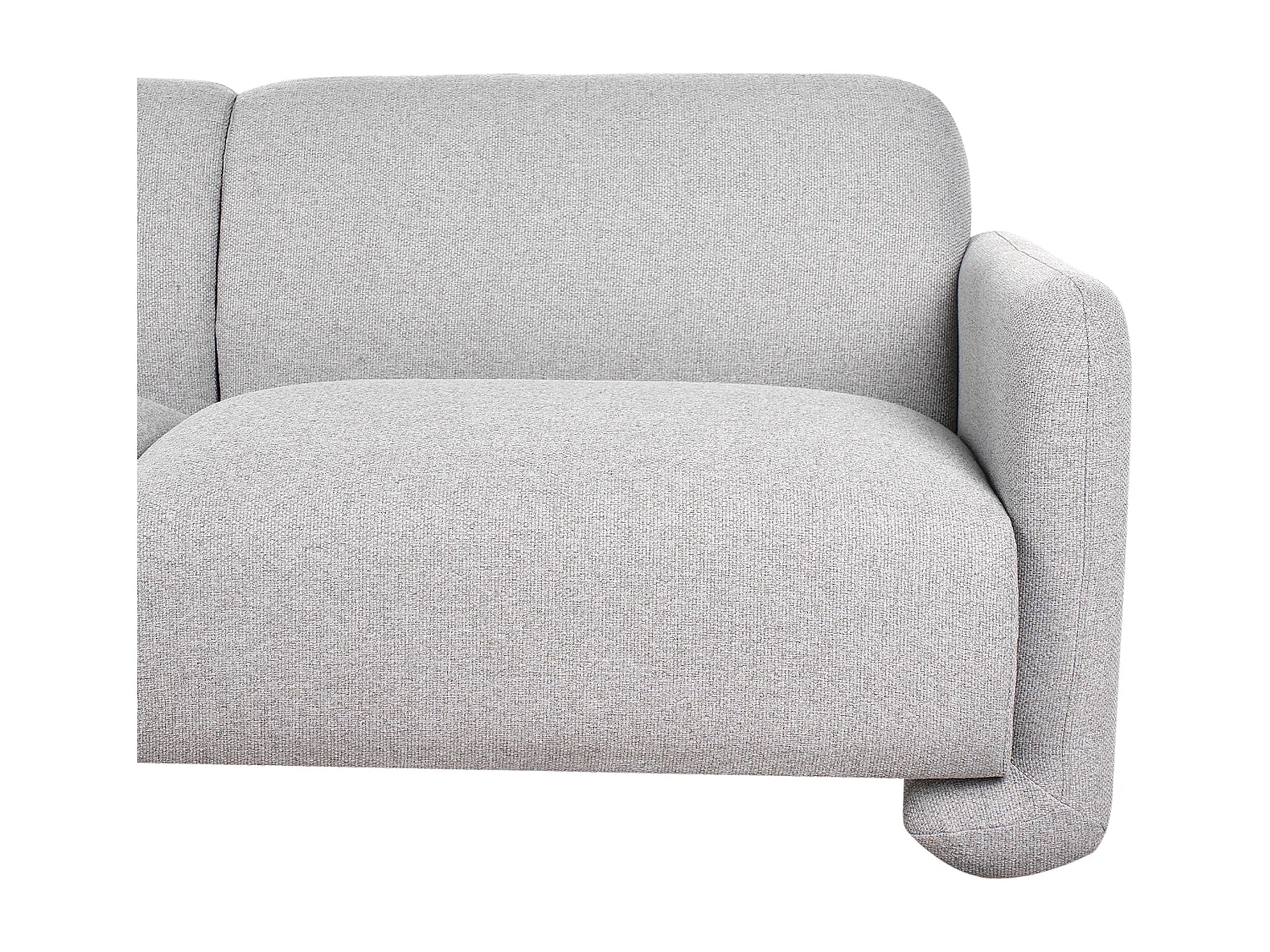 Sofa SALAND Stoff Grau 3-Sitzer