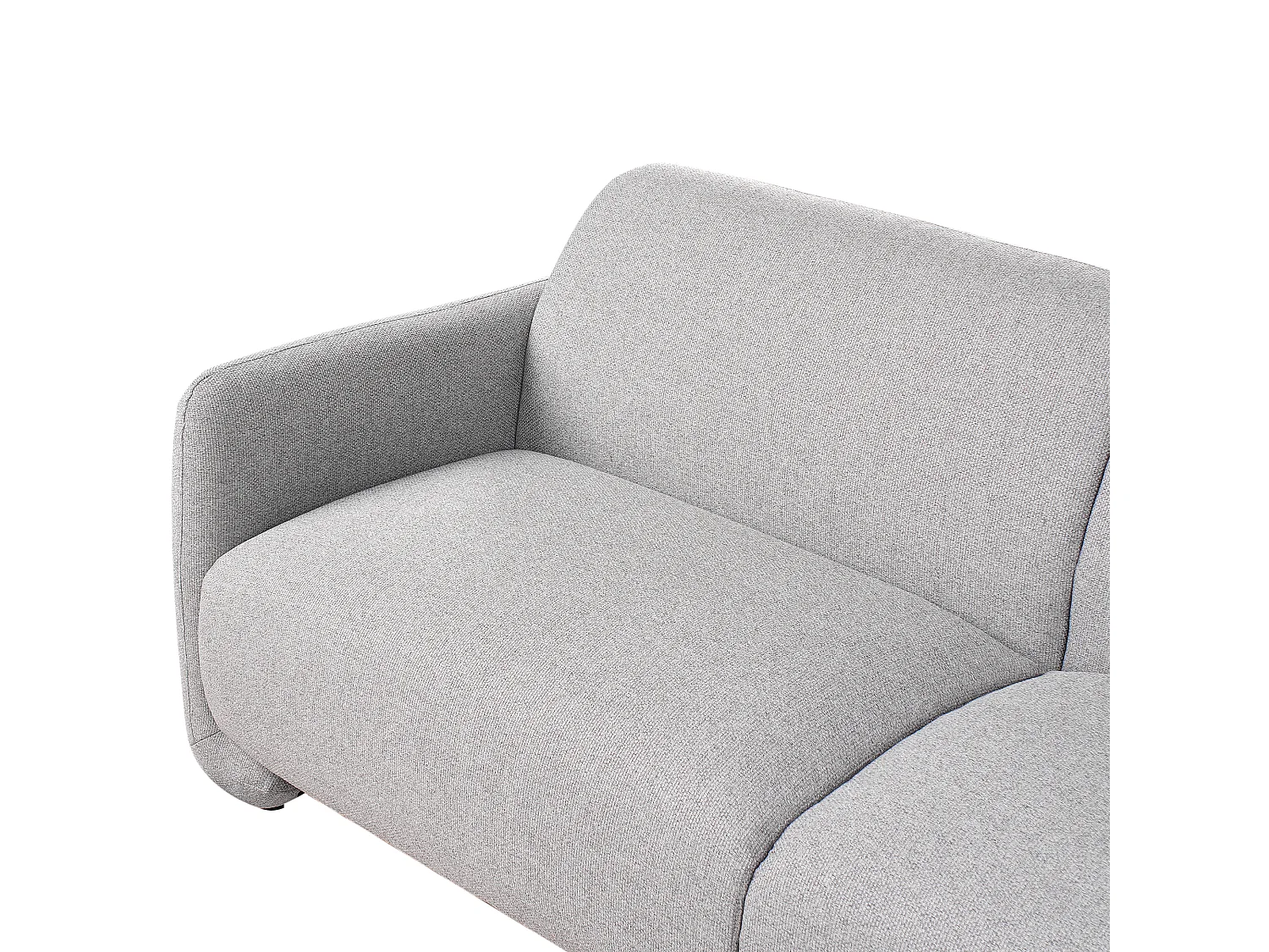 Sofa SALAND Stoff Grau 3-Sitzer