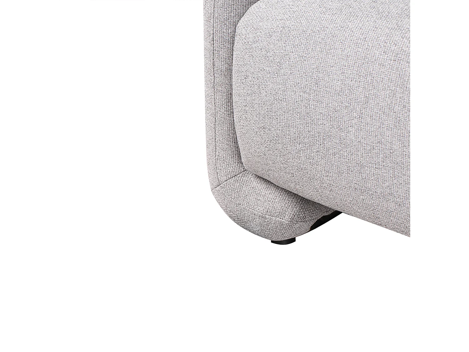 Sofa SALAND Stoff Grau 3-Sitzer