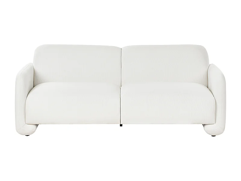 Canapé 3 places SALAND Tissu Blanc