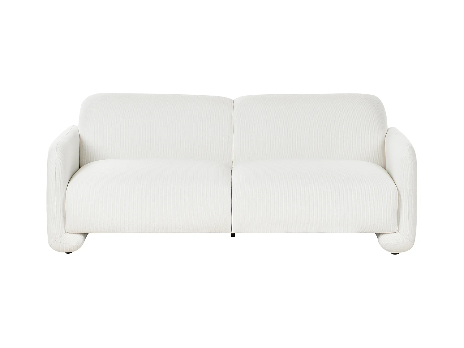 Canapé 3 places SALAND Tissu Blanc