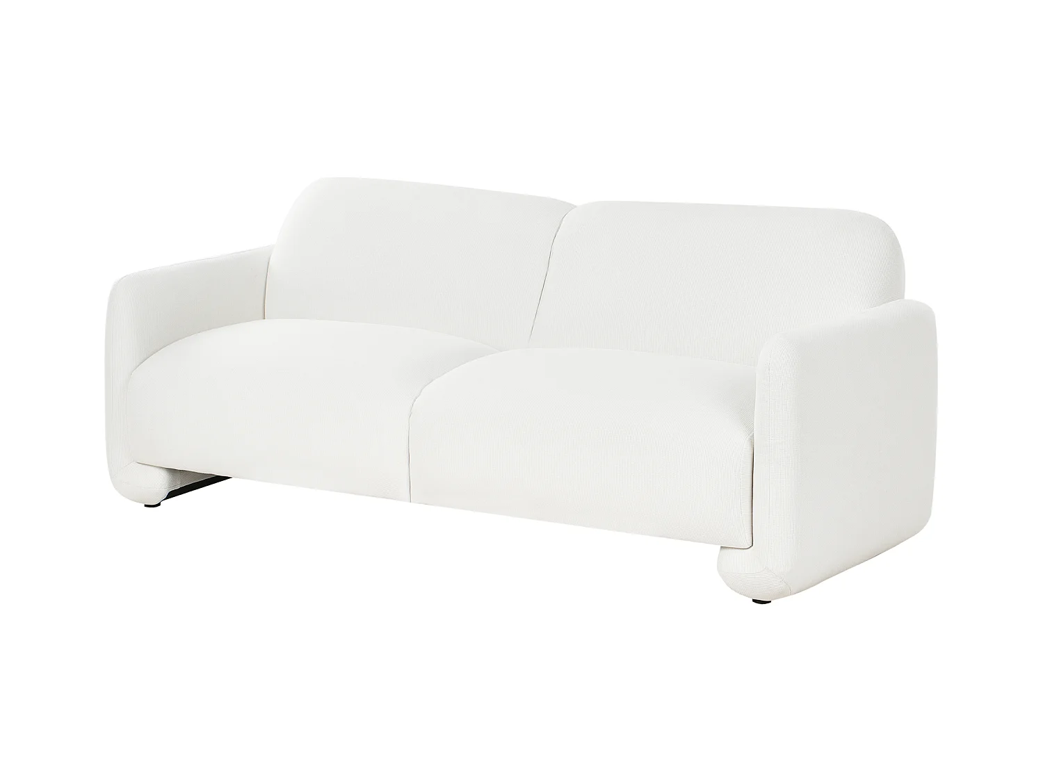 Canapé 3 places SALAND Tissu Blanc