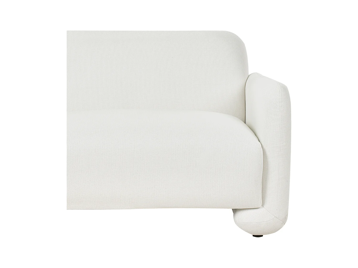 Canapé 3 places SALAND Tissu Blanc