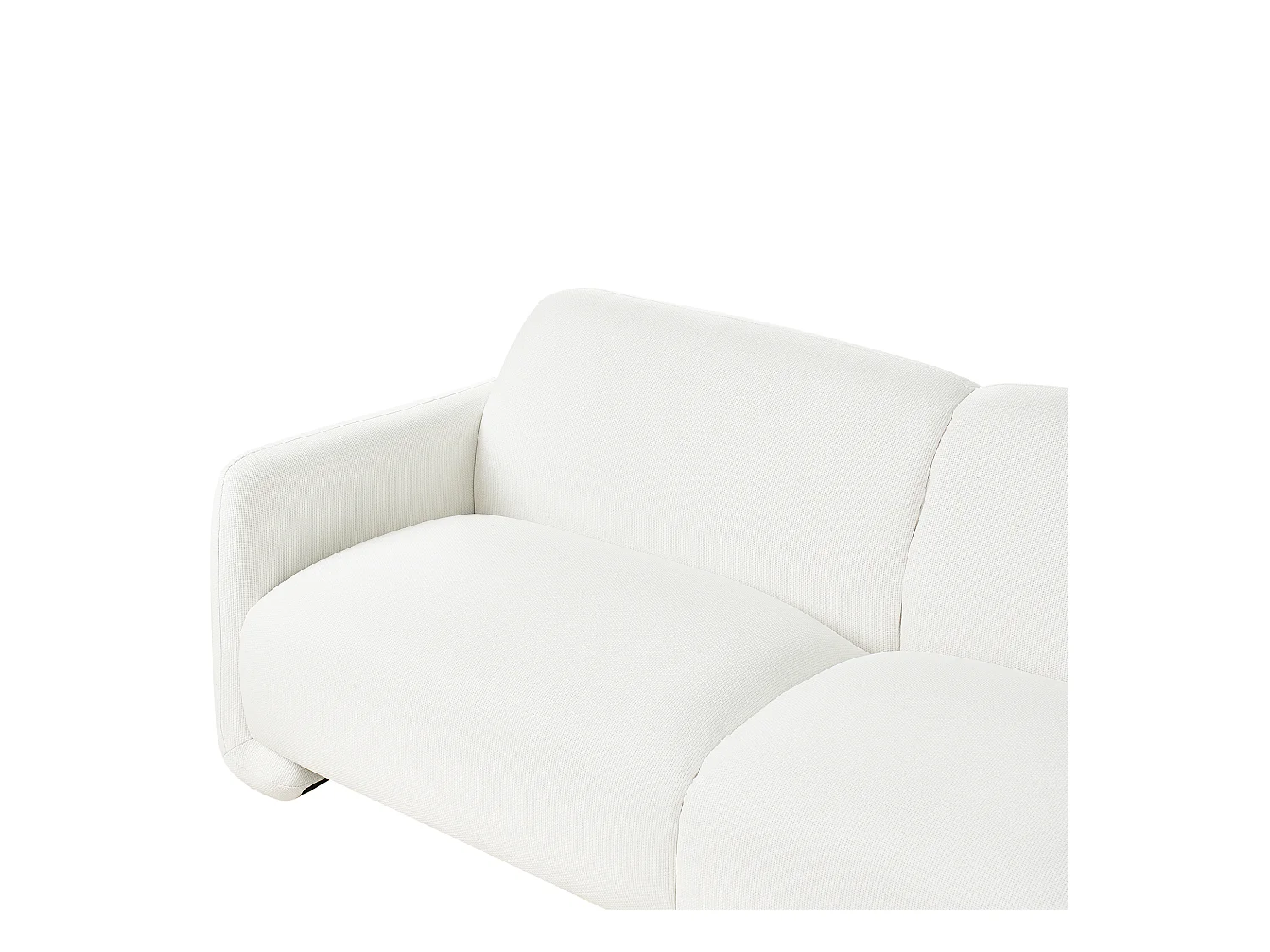 Canapé 3 places SALAND Tissu Blanc