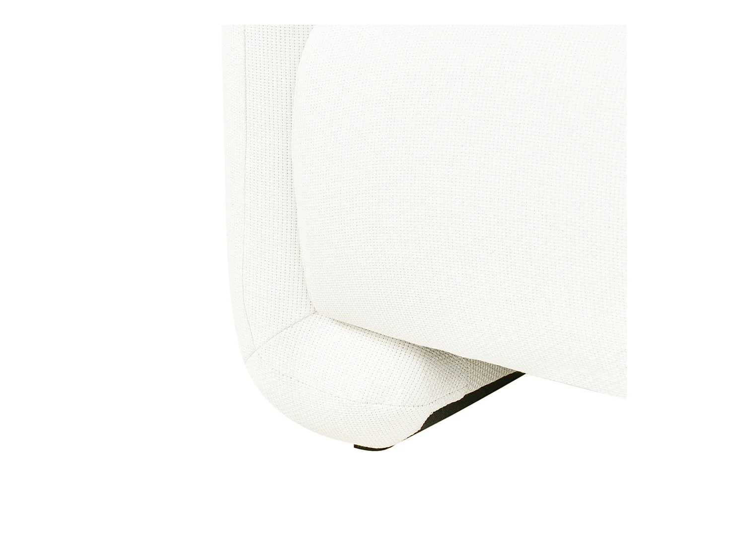 Canapé 3 places SALAND Tissu Blanc