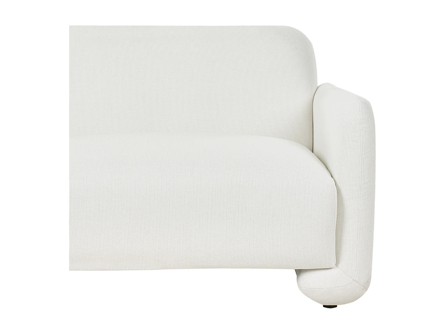 Canapé 3 places SALAND Tissu Blanc