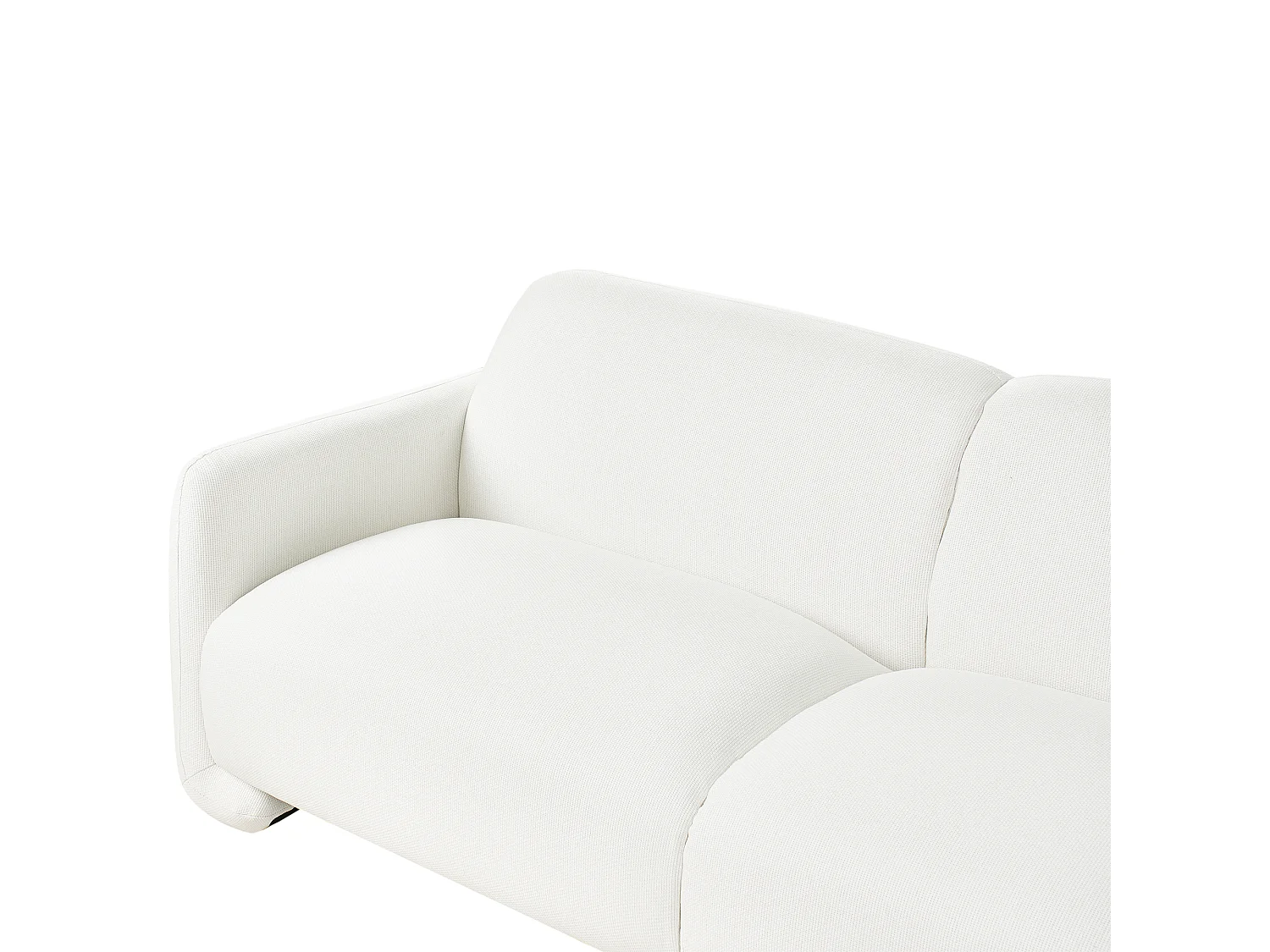 Canapé 3 places SALAND Tissu Blanc