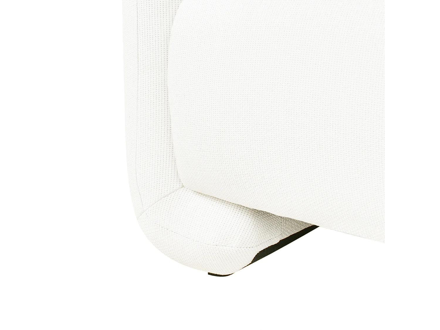 Canapé 3 places SALAND Tissu Blanc