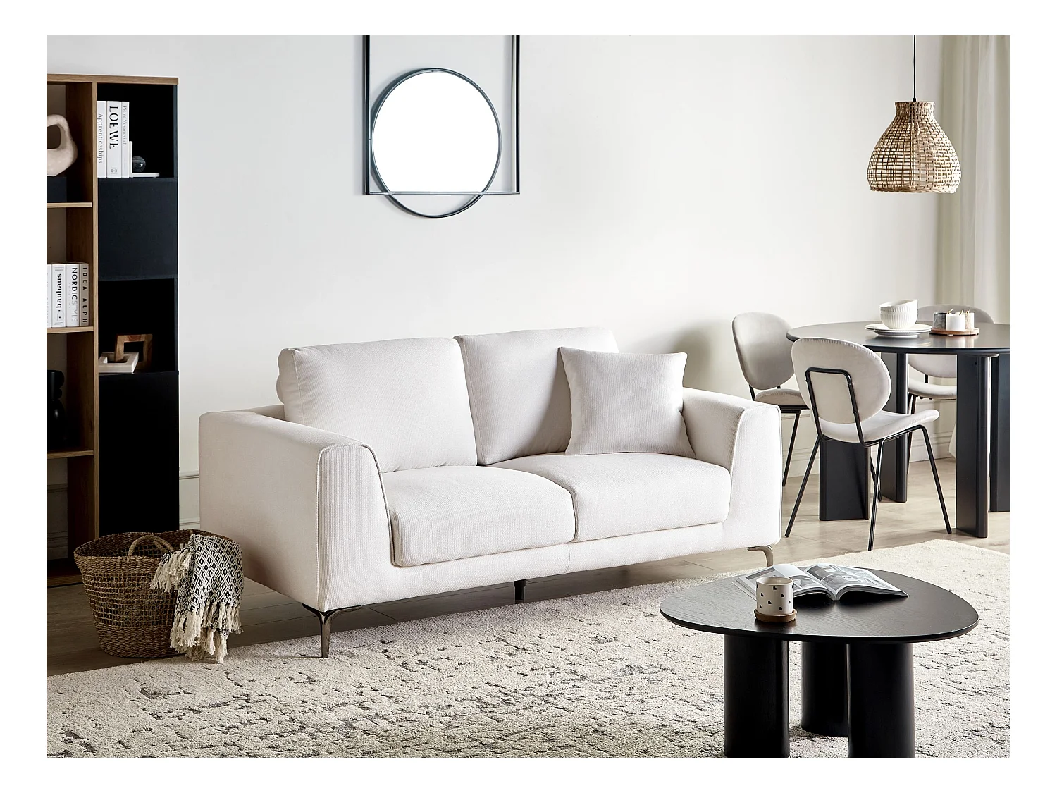 2 places REINEN Tissu Blanc