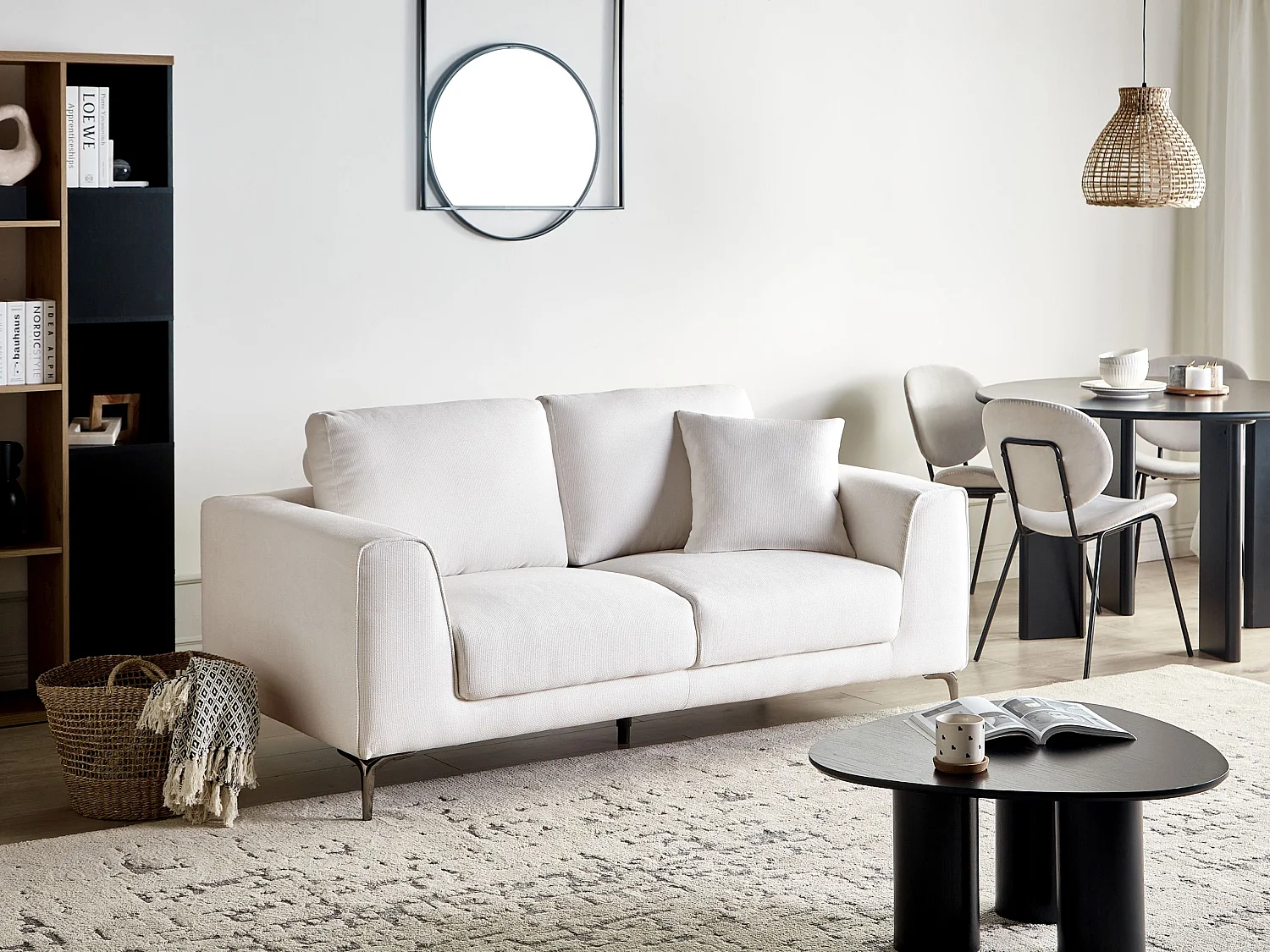 2 places REINEN Tissu Blanc