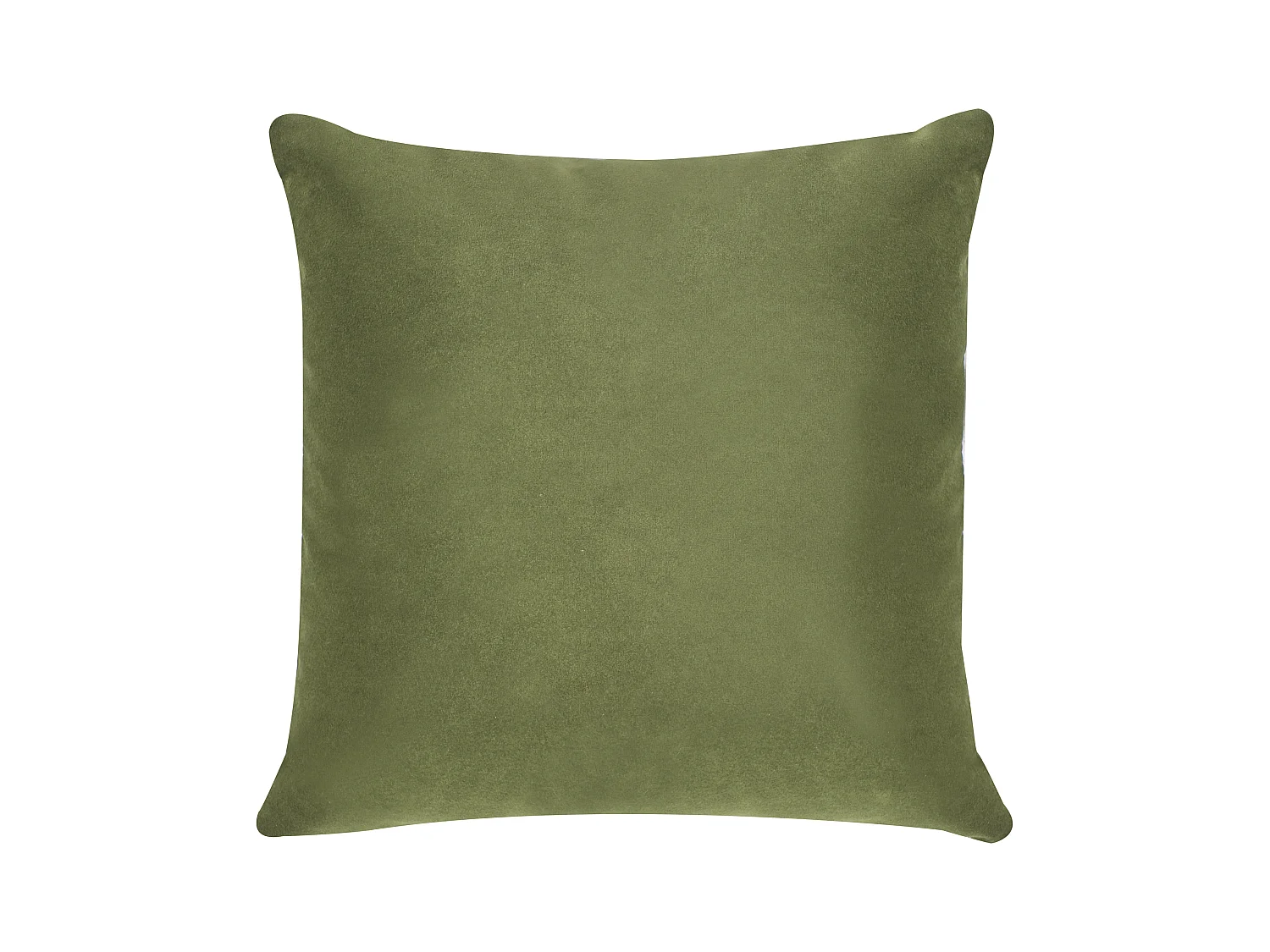 Sofa LUVOS Samtstoff Grün 3-Sitzer