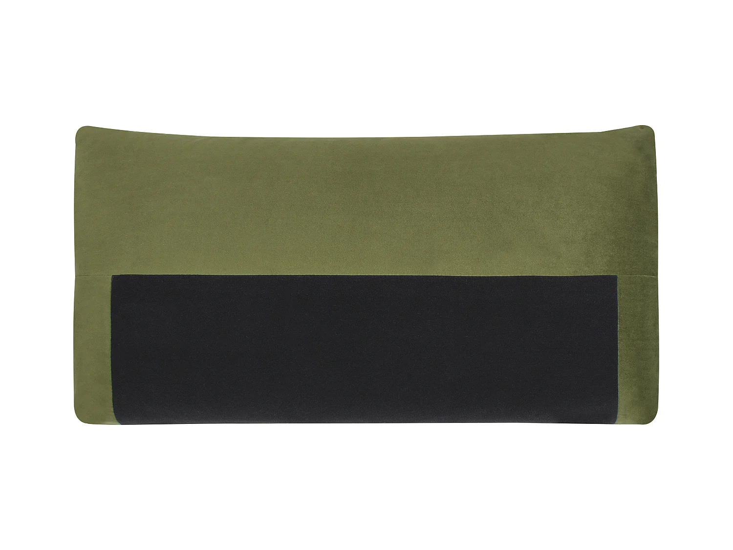 Sofa LUVOS Samtstoff Grün 3-Sitzer