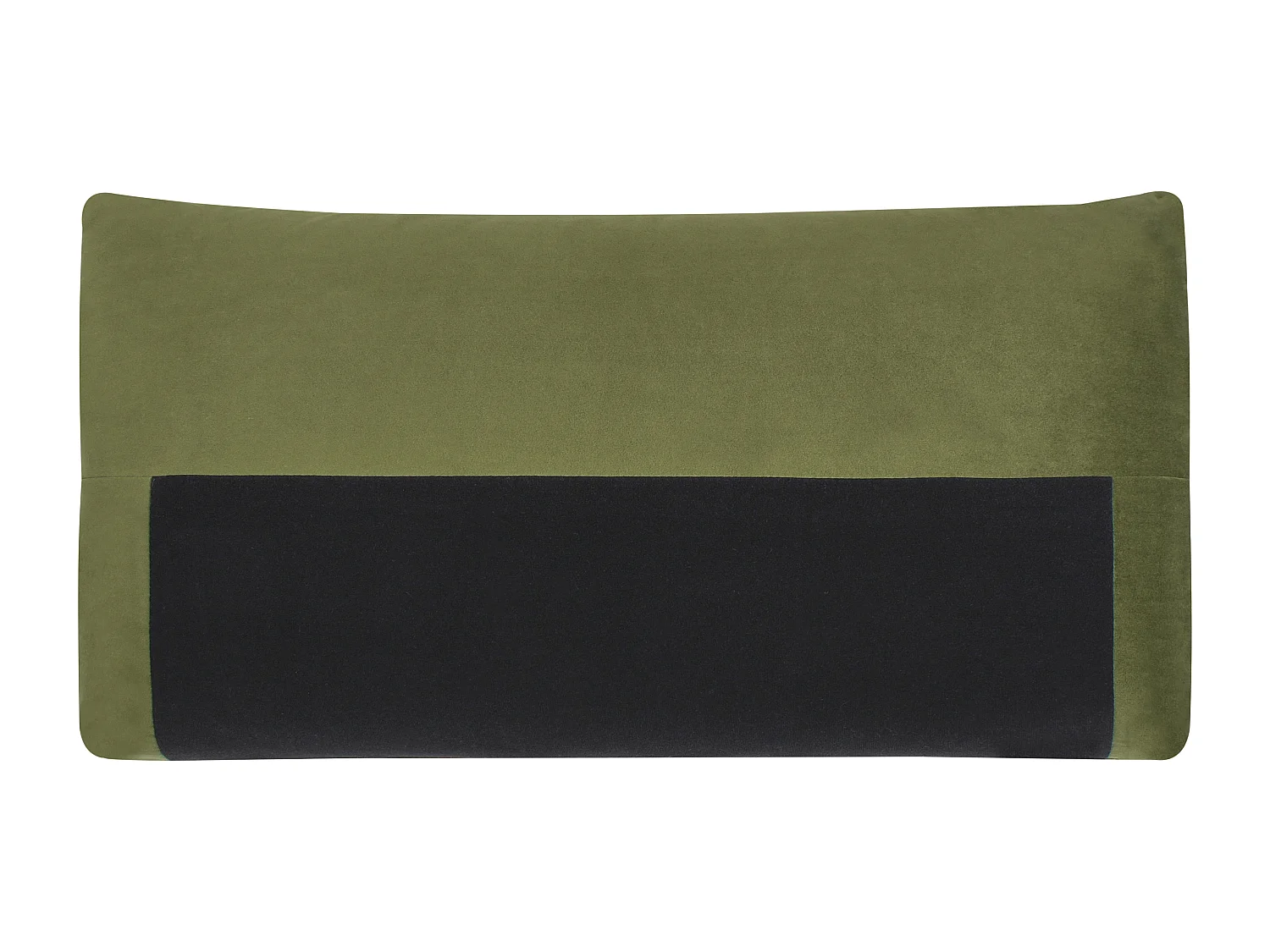 Sofa LUVOS Samtstoff Grün 3-Sitzer