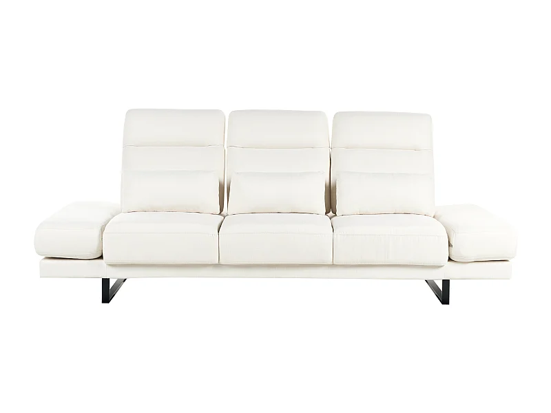 Canapé 3 places IKAST Tissu Blanc cassé