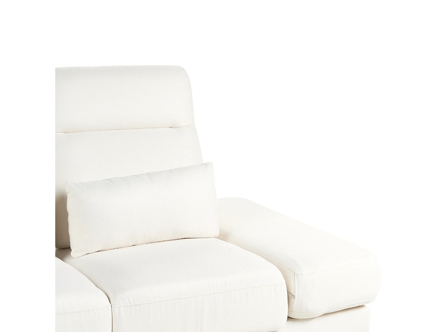 Canapé 3 places IKAST Tissu Blanc cassé