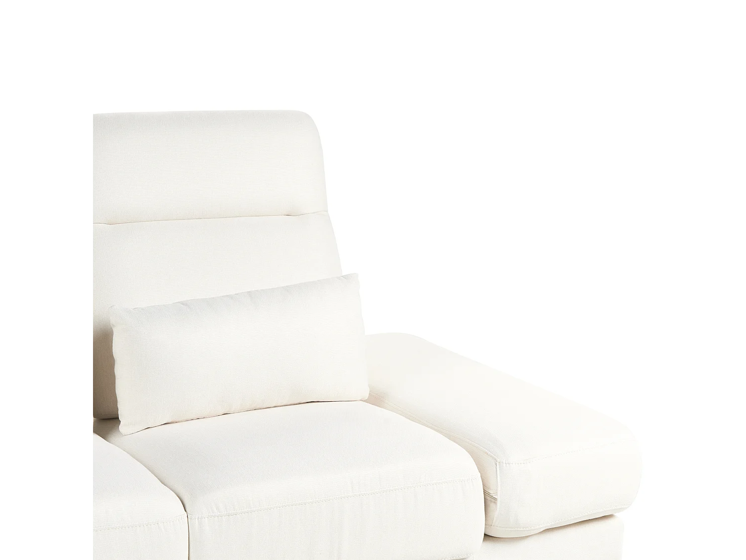 Canapé 3 places IKAST Tissu Blanc cassé