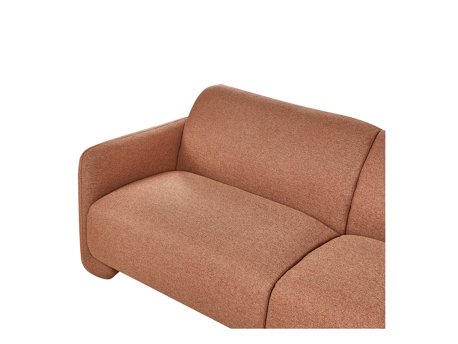 Canapé 3 places SALAND Tissu Marron doré