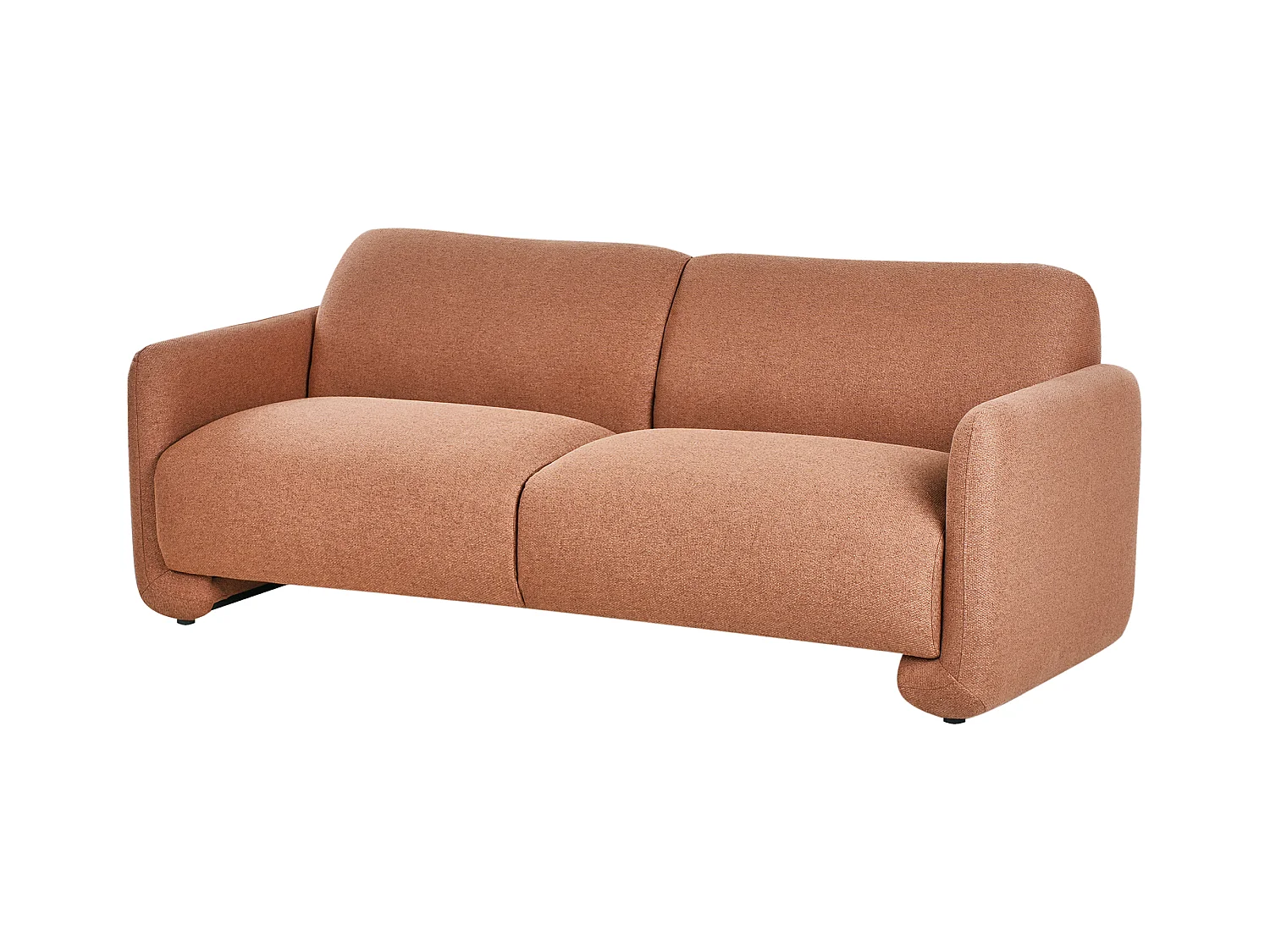Canapé 3 places SALAND Tissu Marron doré