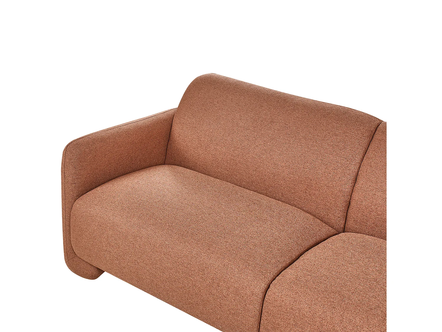 Canapé 3 places SALAND Tissu Marron doré