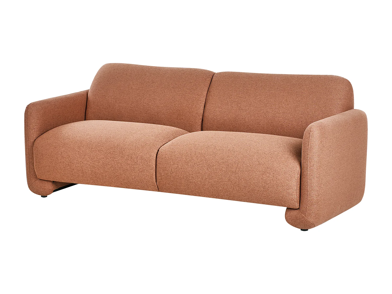 Canapé 3 places SALAND Tissu Marron doré