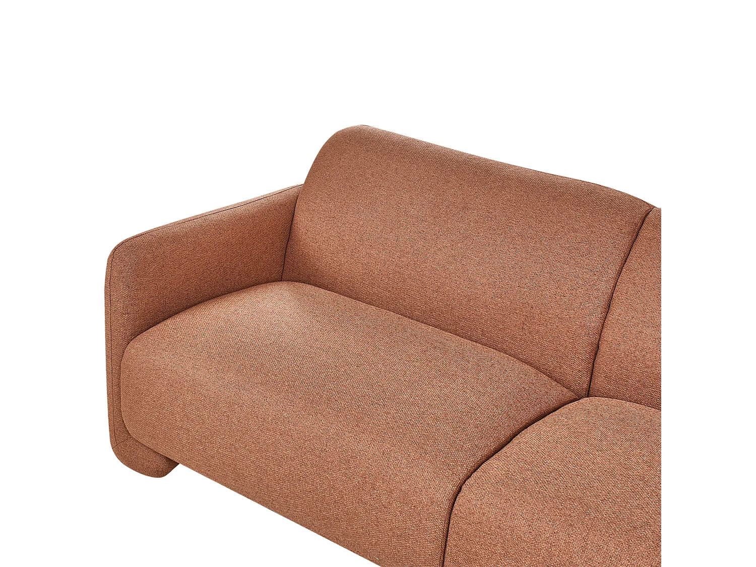 Canapé 3 places SALAND Tissu Marron doré