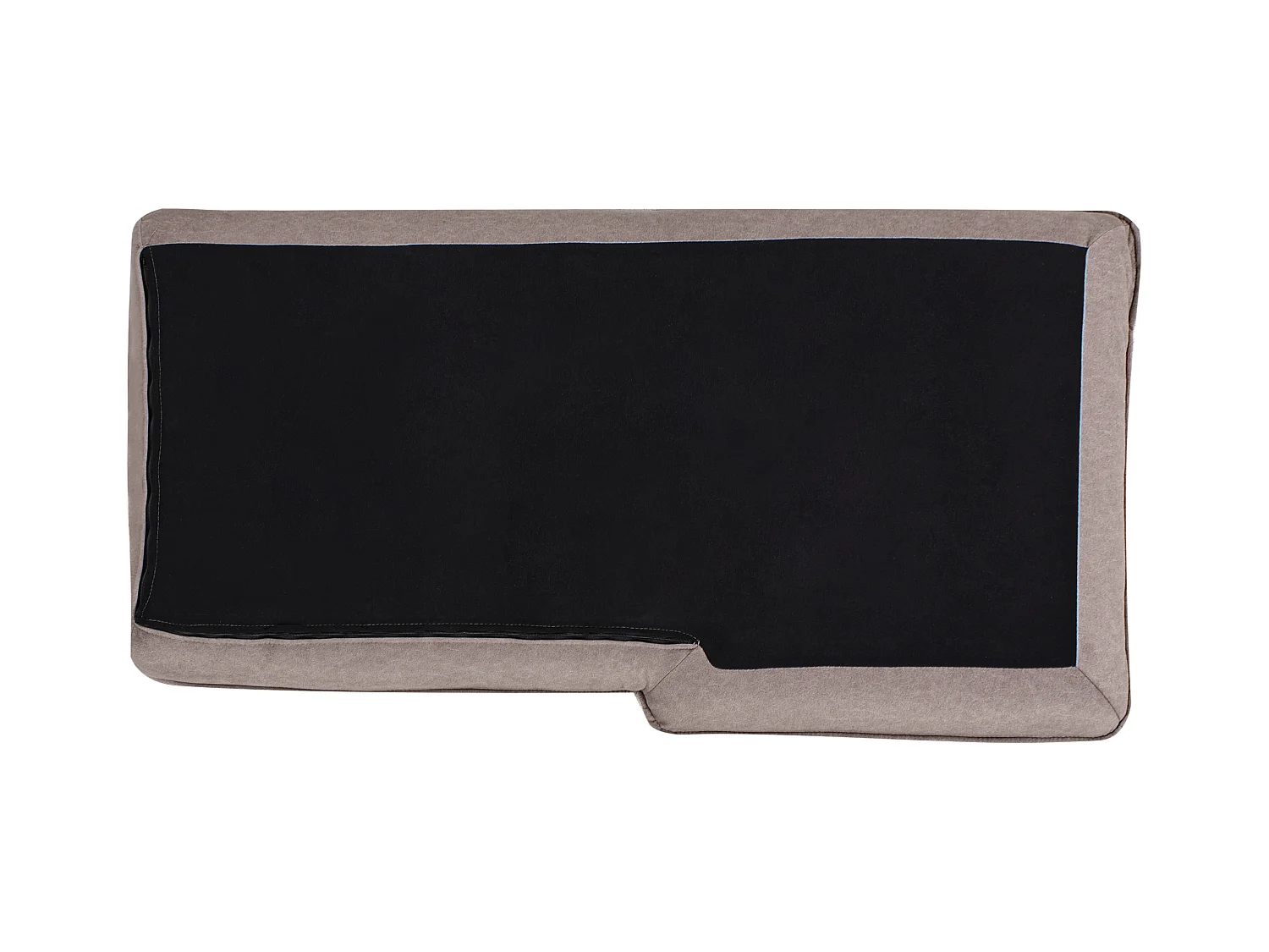 Canapé d'Angle à droite Moderne en Tissu avec Pieds en Bois Massif Polyester Taupe Elvenes