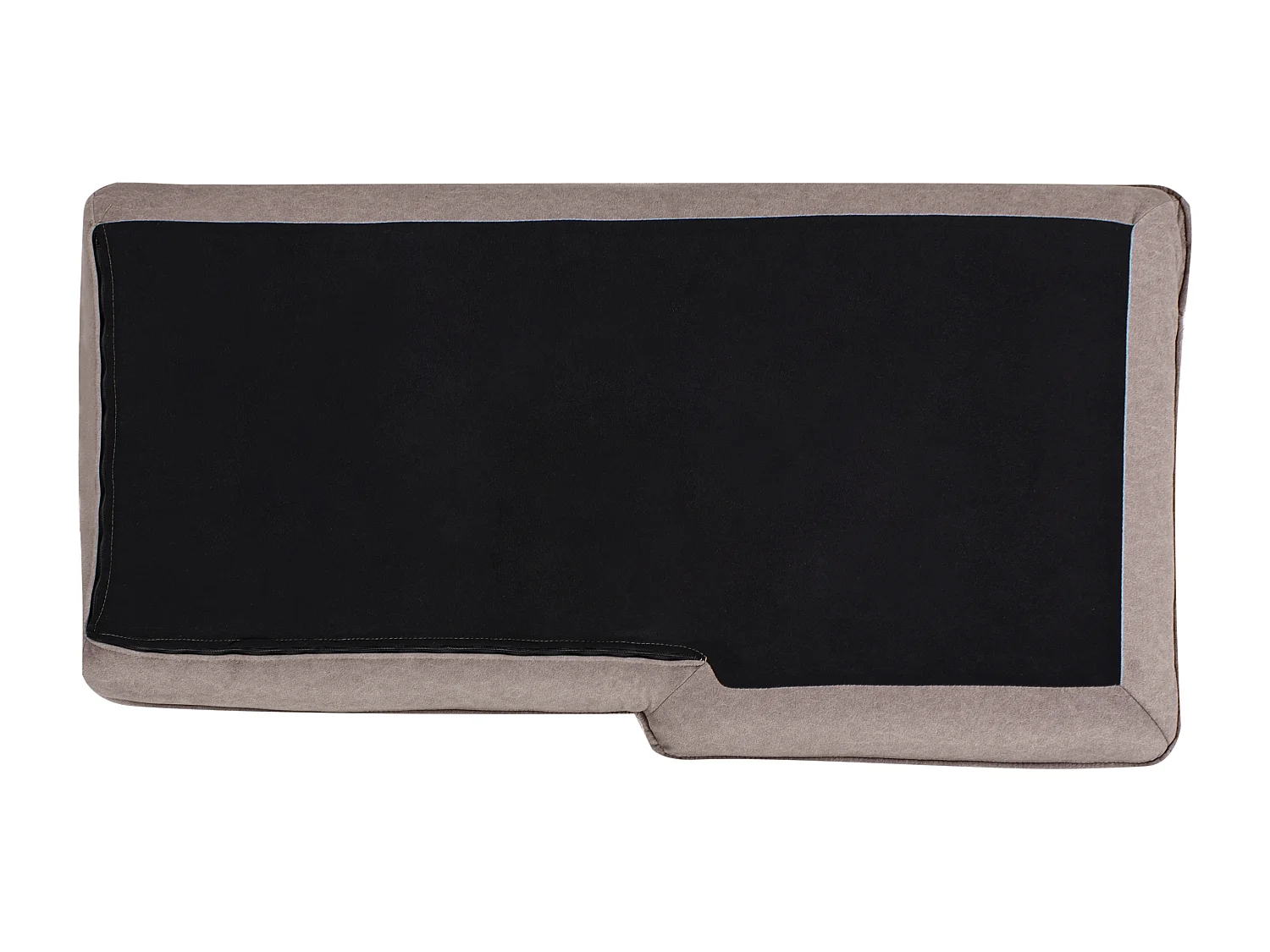 Canapé d'Angle à Gauche Moderne en Tissu avec Pieds en Bois Massif Polyester Taupe Elvenes